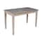 International Concepts Writing Desk with Drawer 26 in D X 26 H, 30 W X Hardwood, Washed Gray Taupe OF09-41 - alternate 3